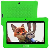 [Upgraded] Contixo K1 HD 7" 6.0 Android Tablet for Kids, Bluetooth WiFi Dual Camera Parental Controls for Children with Durable Protection Case, Pre-Installed Learning Games & Education Apps- Green