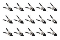 Taytools 469041 Pack of 15 Each 2 Inch Mini Metal Spring Clamps with Black Tips