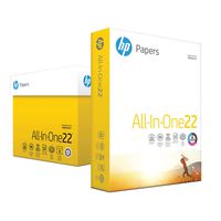 HP Printer Paper, All In One22, 8.5 x 11 Paper, Letter Size, 22lb Paper, 96 Bright, 2, 500 Sheets/ 5 Ream Carton (207000C) Acid Free Paper