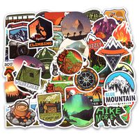 Water Bottle Stickers Wilderness Nature Stickers Outdoors Hiking Camping Travel Adventure Stickers Pack 50 Pcs Laptop Stickers Pack Decals for Ipad Cars Luggages