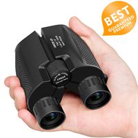 Binoculars for Adults Kids, ZIPOUTE 10x25 Folding Compact Binoculars with Weak Light Night Vision Clear for Birds Watching Hunting Traveling Concerts Outdoor Sports with Strap Carrying Bag