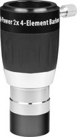 High-Power 1.25 Inch 2X 4-Element Barlow Lens