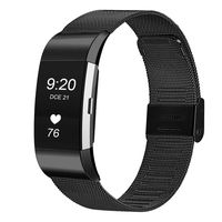 JUN1 Compatible with Fitbit Charge 2 Bands Stainless Steel Wristbands for Men Women Lightweight Replacement Straps Accessories for Fitbit Charge 2