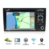 Android 9.0 Double Din Car Stereo for Audi A4 2003-2011 HD 7 inch 2G RAM+32G ROM Car Audio GPS Navigation Head unit Support WiFi 4G Bluetooth Steering Wheel Google DAB OBD Free Backup Camera & Canbus