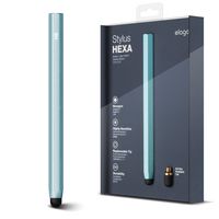 elago Stylus [Hexa][Coral Blue] - [Premium Aluminum ][Classic Pencil Shape][ Replaceable Extra Tip Included] - for iPad, iPad Pro, iPad Mini and iPhone