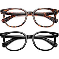 MEETSUN Blue Light Blocking Glasses for Women Men Nerd Eyeglasses Frame,Anti Eye Strain Computer Glasses for Reading Gaming Leopard Tortoise Shell