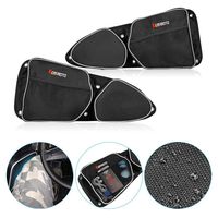 Side Door Bags for Polaris RZR, KEMiMOTO UTV Front Door Driver and Passenger Side Storage Bag Set with Knee Pad for 2014-2018 Polaris RZR XP 1000 900XC S900(See Video for Instruction)