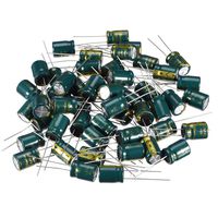 uxcell Aluminum Radial Electrolytic Capacitor Low ESR Green with 6.8uF 400V 105 Celsius Life 3000H 10 x 13mm High Ripple Current,Low Impedance 80pcs