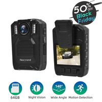 Body Cameras, NexTrend 1080P Full HD Police Body Camera with Night Vision, Audio& Video Recording, 64G Built-in Memory, Wearable Spy Camera for Law Enforcement/Dash Cam/Police Patrol/Personal Use