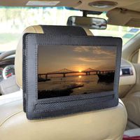 Car Headrest Mount Holder for DBPOWER 9.5" Portable DVD Player with Swivel and Flip Screen and Fits Other 9-9.5" Swivel Screen Portable DVD Player - Black