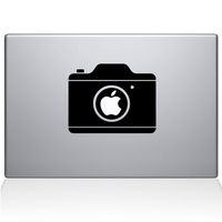 The Decal Guru 2084-MAC-13P-BLA Simple Camera Decal Vinyl Sticker, Black, 13\" MacBook Pro (2015 & Older)