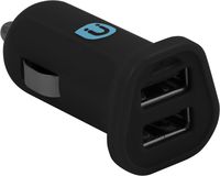 Uber 12W USB Car Charger, 2 Ports, for iPhone Xs/XR/X/8, iPad Pro/Air/Mini, Samsung Galaxy S10/S9/Plus, Google Pixel C/3/2/XL and More, Black, 13120