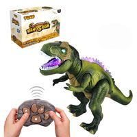 Tuko Jurassic World Dinosaur Toys LED Light Up Walking and Roaring Realistic t rex Dinosaur Toys for 3-12 Years Old Boys and Girls (RC Dino)
