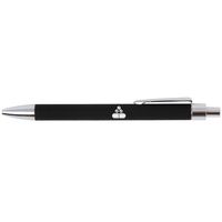 Pill Engraved Black Leather Gift Pen