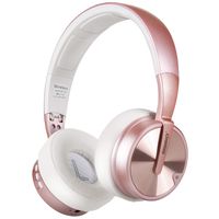 Bluetooth Headphones, Riwbox XBT-90 Foldable Wireless Bluetooth Headphones Over Ear Hi-Fi Stereo Wireless Headset with Mic/TF Card and Volume Control Compatible for PC/Cell Phones/TV/ipad (Rose&Gold)