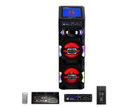 Mr. Dj Big Show 3-Way Dual Portable Active Speaker, Max Power 5000 Watts P.M.P.O, 12" LCD DVD Player Bluetooth Technology (BIGSHOW)