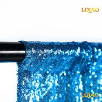 LQIAO Sequin Backdrop Curtain Panel 2x8FT-Turquoise,Sequin Photography Backdrop Curtain for Party/Home Curtain Decoration 1pc, Pocket 2x8FT(60x245cm)