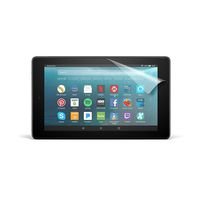 Fire 7 Tablet (7" display, 32 GB) - Black + Fire 7 Tablet Case, Desert Orange + NuPro Anti-Glare Screen Protector (2-Pack)