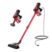 MOOSOO Vacuum Cleaner Corded 17KPa Suction Stick Vacuum 2 in 1 Handheld Vacuum for Hard Floor with 2-Pack HEPA Filters, D600