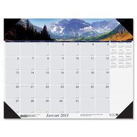 House of Doolittle Earthscapes Photographic Monthly Desk Pad Calendar, Coastlines, January-December, 2013, 22" x 17"