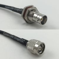 6 inch RG174 BNC FEMALE BIG BULKHEAD to RP-TNC MALE Pigtail Jumper RF coaxial cable 50ohm High Quality Quick USA Shipping