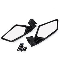 Ocamo 2 Pcs UTV Heavy Duty Rear View Mirror for UTV Polaris RZR Can Am Maverick X3 2017 2018