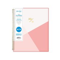Blue Sky 2020-2021 Academic Year Weekly & Monthly Planner, Flexible Cover, Twin-Wire Binding, 8.5" x 11", Cali Pink