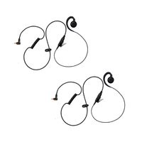 2 Pack Maxtop AEH3000-M12 Walkie Talkie Two Way Radio Black Headset Earpiece Mic for Motorola SL1K SL7550 SL4010 SL8050
