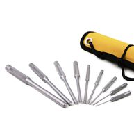 MulWark 9pc Best Bolt Catch Roll Pin Punch Set |Assembly Kit-Corrosion Resistant Assorted Hand Pin Remover Tool with Holder for Automotive, Watch Repair, Jewelry, Craft