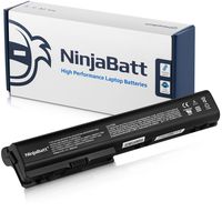 NinjaBatt 12 Cells Laptop Battery 480385-001 HSTNN-IB75 for HP Pavilion DV7-3065DX DV7-3165DX DV7-1245DX DV7-3085DX 464058-121 464059-121 464059-122 HSTNN-C50C HSTN-DB85 HSTNN-DB74 - [6600mAh/95Wh]