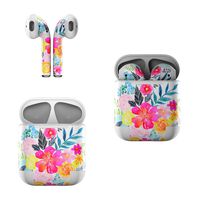 Skin Decals for Apple AirPods - Pink Bouquet - Sticker Wrap Fits 1st and 2nd Generation