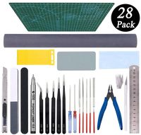 Gundam Tools Kit Esoca 28Pcs Gunpla Tools Gundam Model Kit Tool Bandai Tool Kit Gundam Modeler Basic Tools Craft Set for Gundam Model Building Repairing and Fixing
