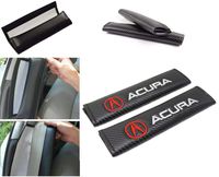 Red ACURA Carbon Look Embroidery Seat Belt Cover Shoulder Pads INTEGRA TLX NSX