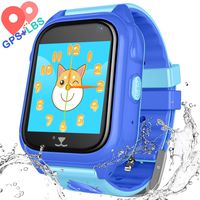 YENISEY Kids Waterproof Smart Watch Phone - Children Water Resistant GPS Tracker Watch with Call Talkie Walkie Games Sports Wristband for Boys Girls