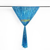 LQIAO 6x9ft Turquoise Sequin Backdrop Background Fabric Designed Party Festival Decoration Gold Sequin Curtain Photography Photo Booth Backdrops Wedding Backdrop, Pocket 6x9FT(180x270cm)