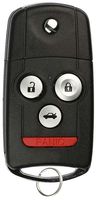 KeylessOption Keyless Entry Remote Fob Ignition Car Flip Key for Acura TL, TSX MLBHLIK-1T