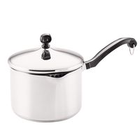 Farberware Classic Stainless Steel 3-Quart Covered Straining Saucepan - 70754 - Silver
