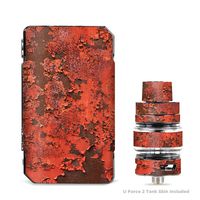 IT'S A SKIN Decal Vinyl Wrap for VooPoo Drag 2 V2 & UForce T2 Tank Vape Sticker Sleeve Cover/Red Rust