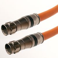 PHAT SATELLITE INTL 3GHz Direct Burial Underground RG11 Coax Cable, Tri-shield Gel Filled Braids Protects Core from Moisture and Condensation, Satellite Approved, Assembled in USA (400 feet, Orange)