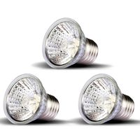 OMAYKEY 3 Pack 50W UVA + UVB Full Spectrum Sun Lamp Sunbathe Heat Lamp/Bulb/Light for Lizard Reptiles & Amphibians