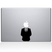 The Decal Guru Man in Suit MacBook Decal Vinyl Sticker - 13" MacBook Pro (2015 & Older) - Black (1121-MAC-13P-BLA)