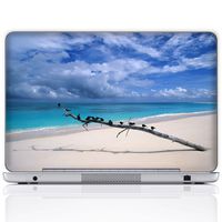 Meffort Inc 15 15.6 Inch Laptop Notebook Skin Sticker Cover Art Decal (Free Wrist pad) - Beach View Earths