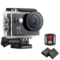 MOSPRO FT7500 Action Camera, 4K Ultra HD Wifi Waterproof 170 Degree Wide Angle 12 MP DV Camcorder Sports Camera with 2.4G Remote Control 2Pcs 1050mAh Batteries 19 Mounting Kits(2017 New)