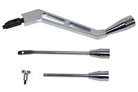 A-Team Performance Polished Billet Aluminum Column Shifter Lever Turn Signal Hazard Boots Tilt Compatible with GM Column 1967 to 1994