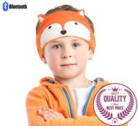Charlxee Kids Bluetooth Headphones Cozy and Foldable Headphone Headband Infant Headphones for Air Travel or Home - Orange Fox
