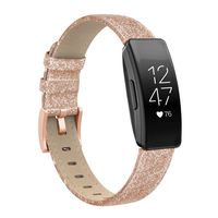 SWEES Compatible with Fitbit Inspire HR Bands/Inspire Band, Classic Leather Wristband Women Men Accessories Bands Compatible with Fitbit Inspire/Inspire HR Fitness Tracker Black Brown