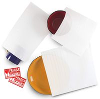 JettGo 60 Pack 3 Sizes Cushion Foam Pouches for Packing and Moving Dishes Glasses Mugs Kitchen and China, Packing Cushioning Supplies for Moving Fragile Items, EPE Foam