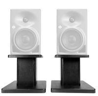 Rockville 8" Black Studio Monitor Speaker Stands for Neumann KH 120 Monitors