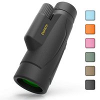Emarth Hawkeye Monocular 8x42 High Power Bak4 FMC Compact Telescope for Hunting Boating Wildlife Black