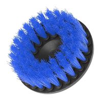 Handfly Drill Brush Power Scrubbing Brush Drill Attachment for Cleaning Showers, Tubs, Bathrooms, Tile, Grout, Carpet, Tires, Boats(blue,5")